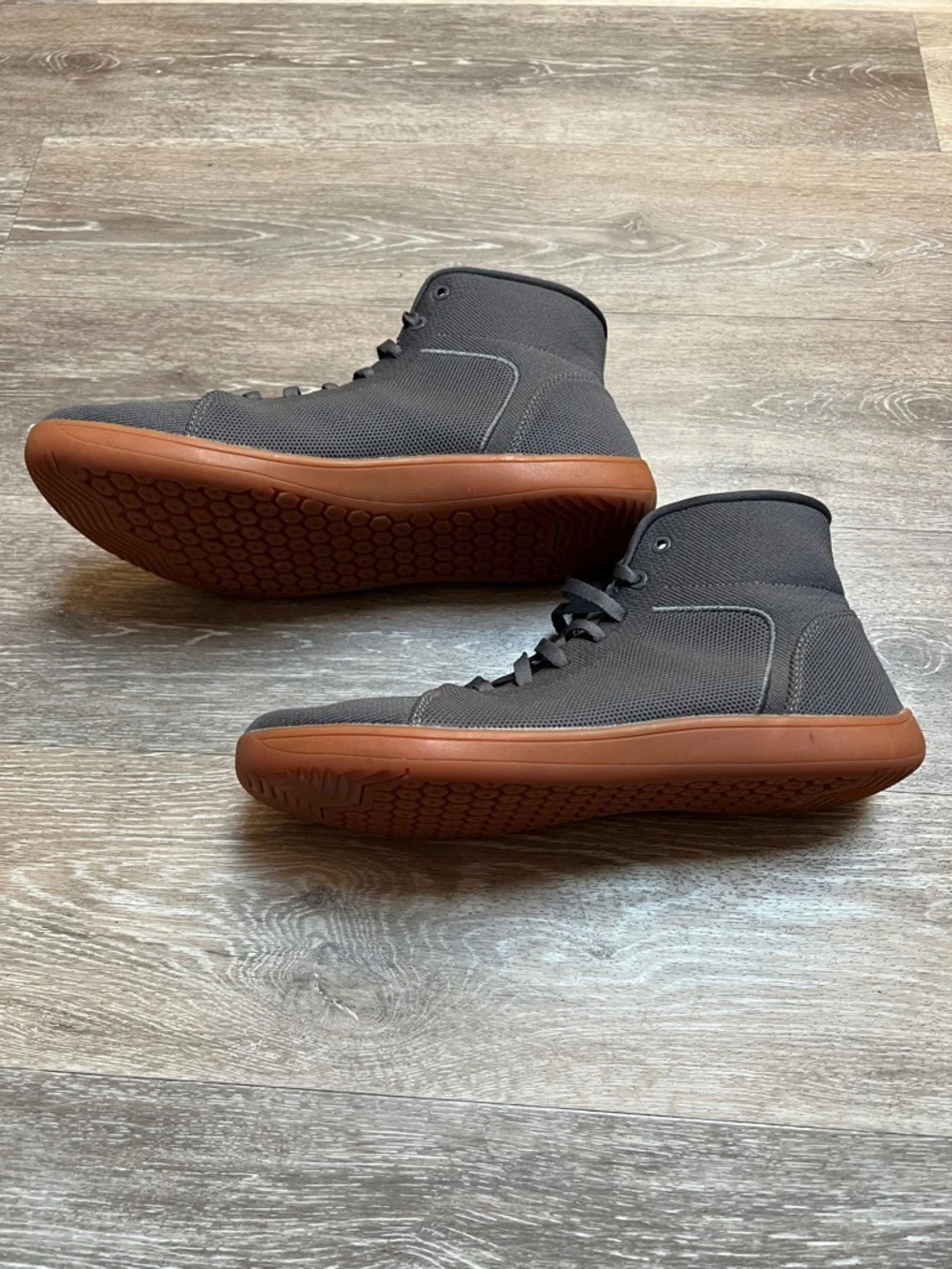 WHITIN Men's High Top Minimalist Barefoot Shoes | Wide Toe Box + Zero Drop Sole - Picture 3 of 6